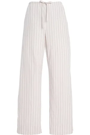 The Row Hypnosta Checked Cotton Wide-Leg Pants - - US 4 - Moda Operandi