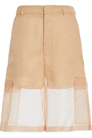 DEL CORE Pocket-Detail Silk-Organza Bermuda Shorts - - IT 40 - Moda Operandi