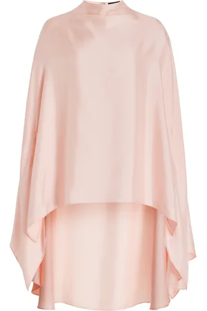 LAPOINTE Oversized Silk-Twill Cape - - L - Moda Operandi