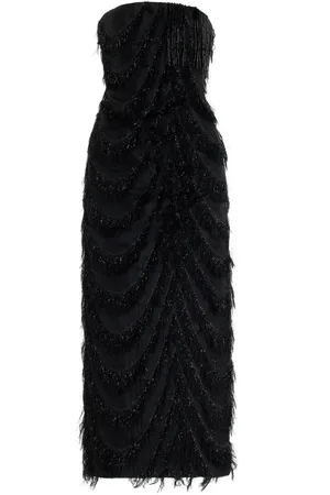 E.stott Alana Fil Coupe Organza Midi Dress - - UK 10 - Moda Operandi