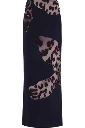 DRIES VAN NOTEN Salvix Printed Maxi Skirt - - FR 38 - Moda Operandi