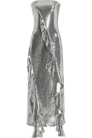 ROTATE Ruffled Sequined Midi Dress - - EU 36 - Moda Operandi