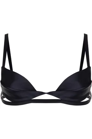 Nensi Dojaka Double-Petal Satin Bra Top - - XS - Moda Operandi