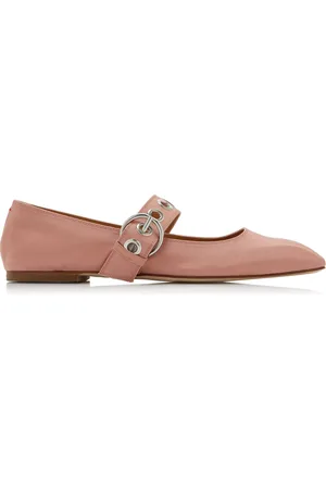 Aeyde Uma Twill Mary Jane Flats - - IT 37 - Moda Operandi