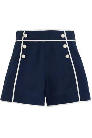 Simkhai Crosby Linen-Blend Shorts - - L - Moda Operandi