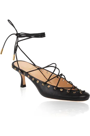 Chloé Ghilies Lace-Up Leather Mules - - IT 38 - Moda Operandi