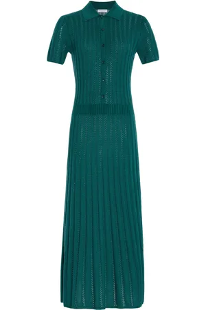 GABRIELA HEARST Elvis Cashmere-Silk Midi Shirt Dress - - L - Moda Operandi