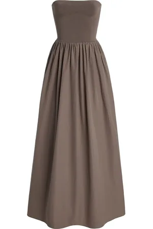MATTEAU Exclusive Strapless Knit and Cotton Maxi Dress - - 1 - Moda Operandi