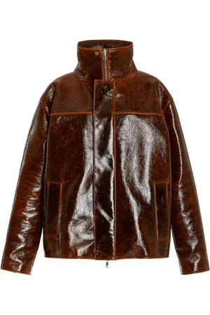 BRANDON MAXWELL The Everett Lacquered-Wool Trucker Jacket - - M - Moda Operandi