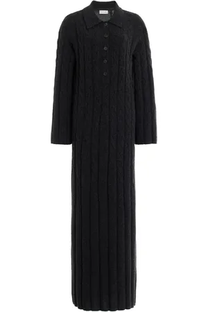 Dagmar Cable-Knit Wool-Cashmere Maxi Dress - - XS - Moda Operandi