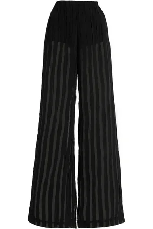 Dagmar Striped Sheer Wide-Leg Pants - - EU 34 - Moda Operandi