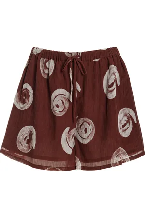 Zulu & Zephyr Textured Cotton-Blend Shorts - - US 8 - Moda Operandi