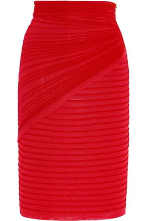 Balmain Knit Midi Skirt - - FR 38 - Moda Operandi