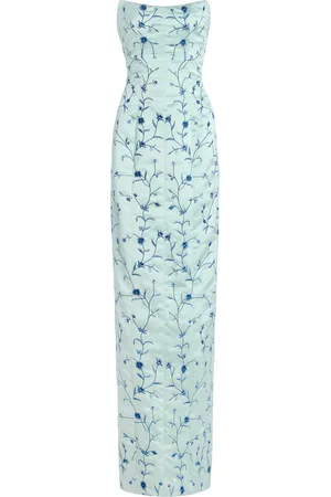 Markarian Odessa Embroidered Satin Gown - - US 0 - Moda Operandi
