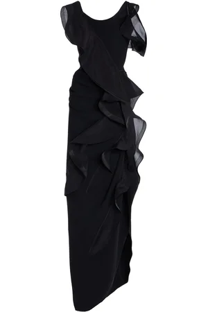 MATICEVSKI Satellite Wave Structured Chiffon Gown - - AU 6 - Moda Operandi