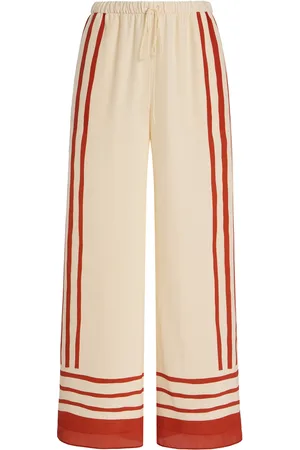 SIR Exclusive Riviera Calla Silk Crepe de Chine Pants - - 2 - Moda Operandi