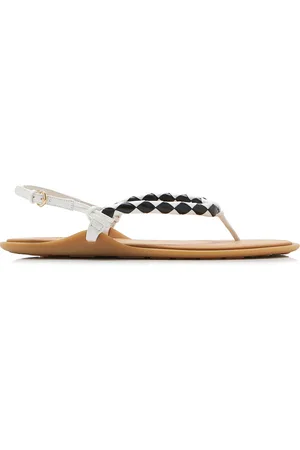 Miu Miu Leather Sandals - - IT 37 - Moda Operandi