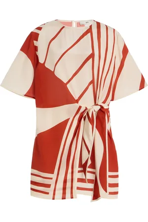 SIR Exclusive Riviera Calla Silk Crepe de Chine Mini Dress - - 1 - Moda Operandi