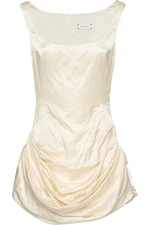 MAGDA BUTRYM Gathered Cotton Mini Dress - - FR 34 - Moda Operandi