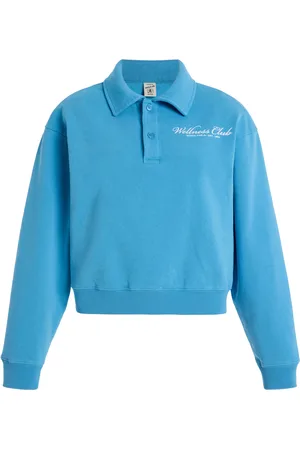 Sporty & Rich Wellness Club Cotton Polo Sweatshirt - - XS - Moda Operandi