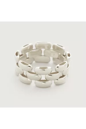 Monica Vinader Sterling Silver Doina Chain Ring