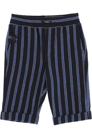 MONNALISA Striped piquet Bermuda shorts