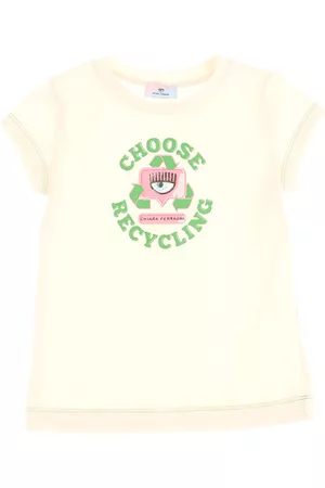 Chiara Ferragni Short Sleeved T-Shirts - Recycling T-shirt