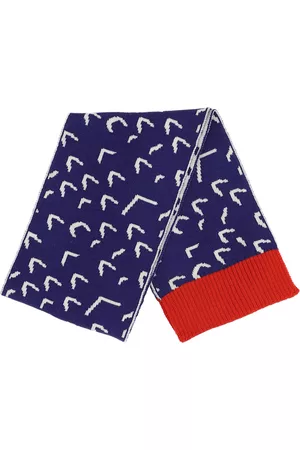 MONNALISA Boys Scarves - Embroidered wool scarf