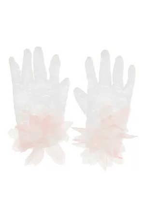 MONNALISA Lace tulle gloves