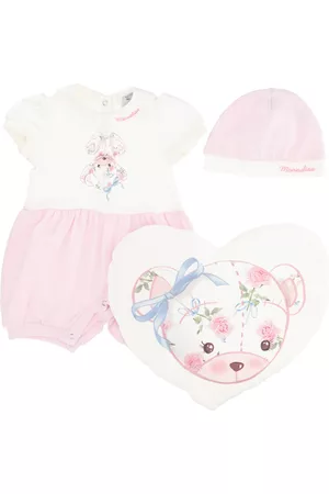 MONNALISA Romper and accessories newborn set