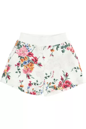 MONNALISA Floral fleece shorts