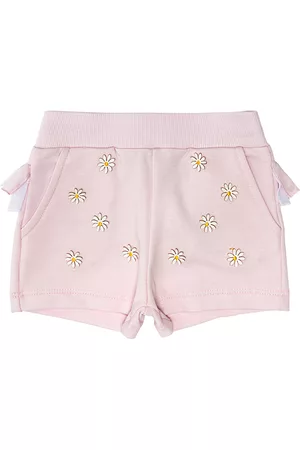 MONNALISA Girls Sweatshirts - Sweat shorts with daisies