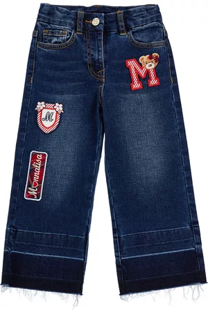 MONNALISA Girls Jeans - Denim jeans with patches