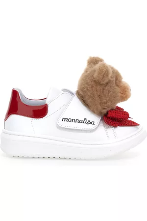 MONNALISA Teddy bow nappa sneakers