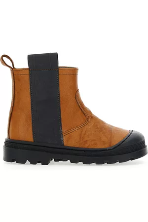 MONNALISA Boys Ankle Boots - Aged leather boots for boys