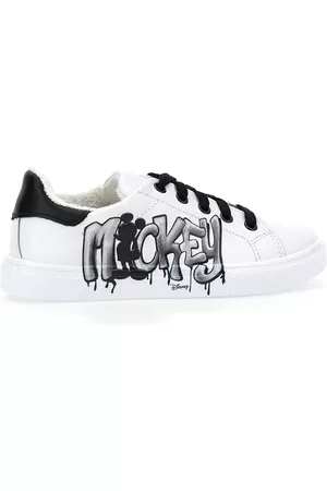 MONNALISA Boys Sneakers - Bicast sneakers with Mickey Mouse graffiti