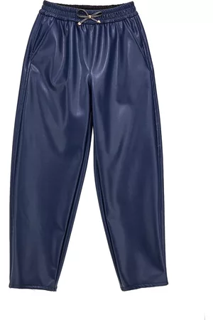 MONNALISA Girls Sweatpants - Coated fabric joggers