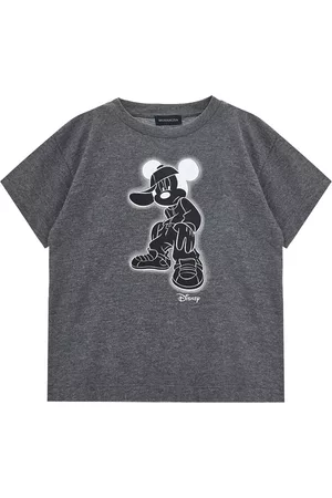 Monnalisa Boys Short Sleeved T-Shirts - Mickey Mouse jersey T-shirt