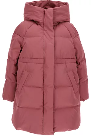 MONNALISA Girls Puffer Jackets - Hooded technical down jacket