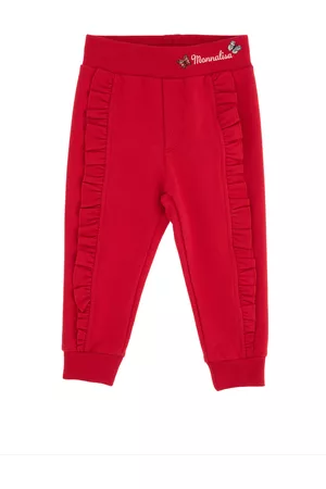 MONNALISA Fleece joggers with trim