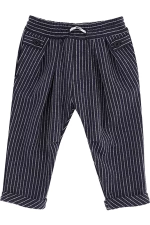 MONNALISA Milano stitch pinstripe trousers