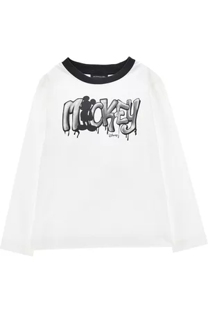MONNALISA Mickey Mouse long-sleeved jersey T-shirt