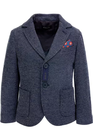 MONNALISA Knitted jacket with pocket square