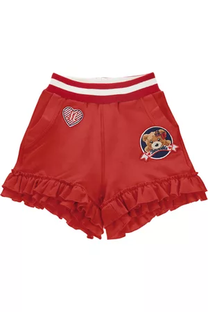 MONNALISA Fleece shorts with patches