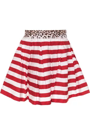MONNALISA Girls Skirts - Striped piquet skirt