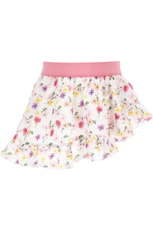MONNALISA Girls Skirts - Floral muslin sarong skirt