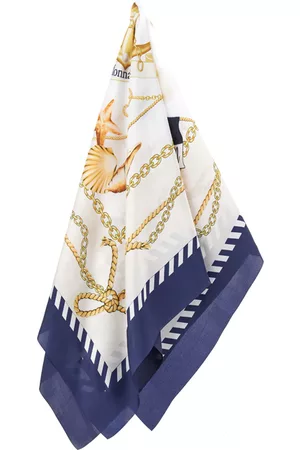 MONNALISA Nautical print satin foulard