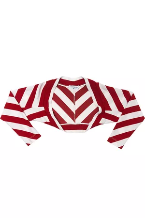 MONNALISA Girls Sweatshirts - Striped Milano stitch Cardigan