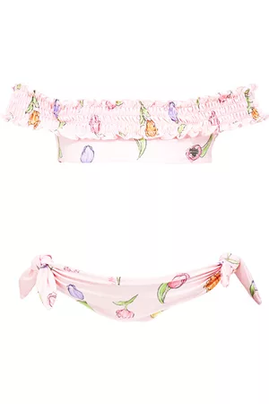 MONNALISA Stretch bikini with tulip print