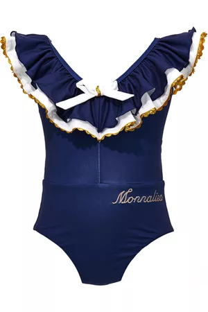 MONNALISA Girls Swimsuits - Marinière stretch swimsuit
